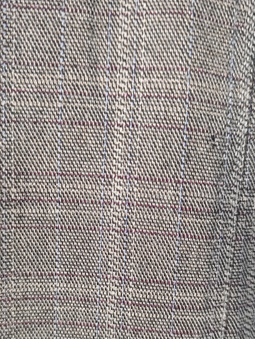 Star City Grey/Purple Plaid Pencil Skirt w/ Removable Button Belt - Size 7